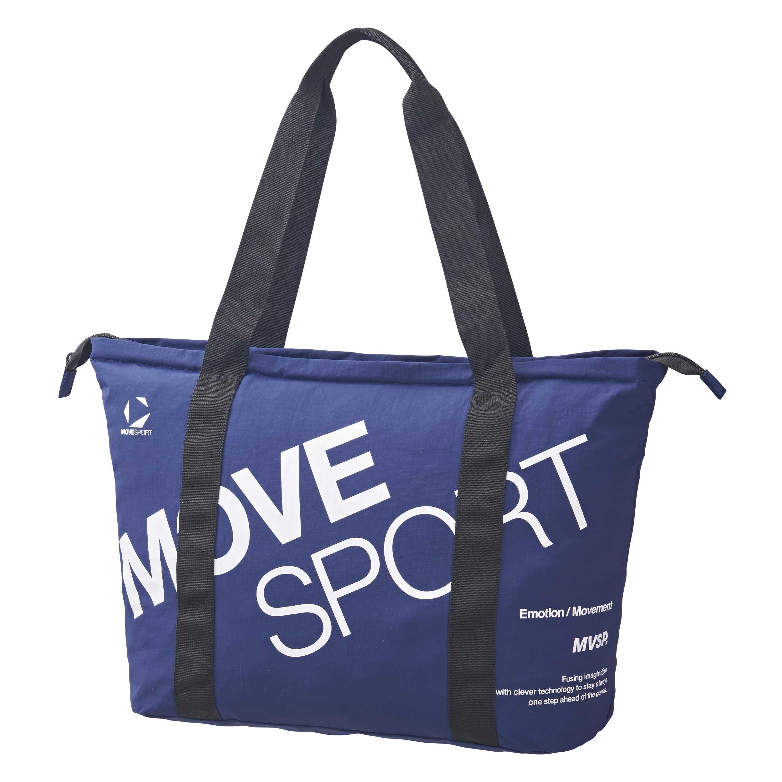 

Move Sports Pocketable Tote Bag by Pocketable Tote Bag with Zipper Integrated Storage Large Compact Eco Shopping Bag for NV00 Descente, Closure,