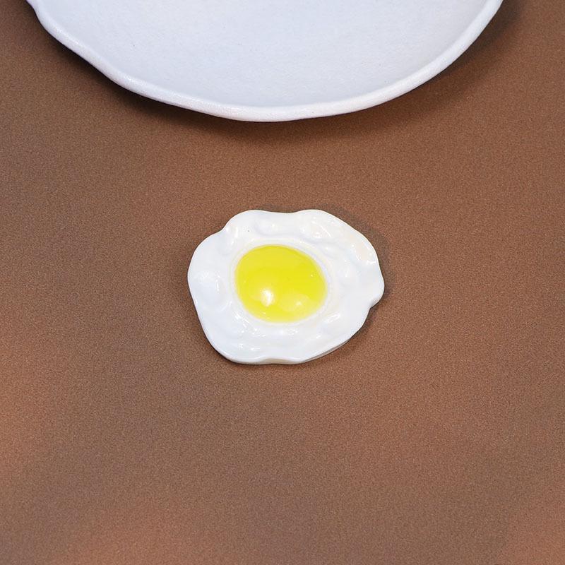 Miniature Fried Egg & Dough Stick Resin Accessories for DIY Crafts and Decor