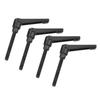 4PCS Metal Machine Knobs Adjustable Fixing Handle M8 Male Thread