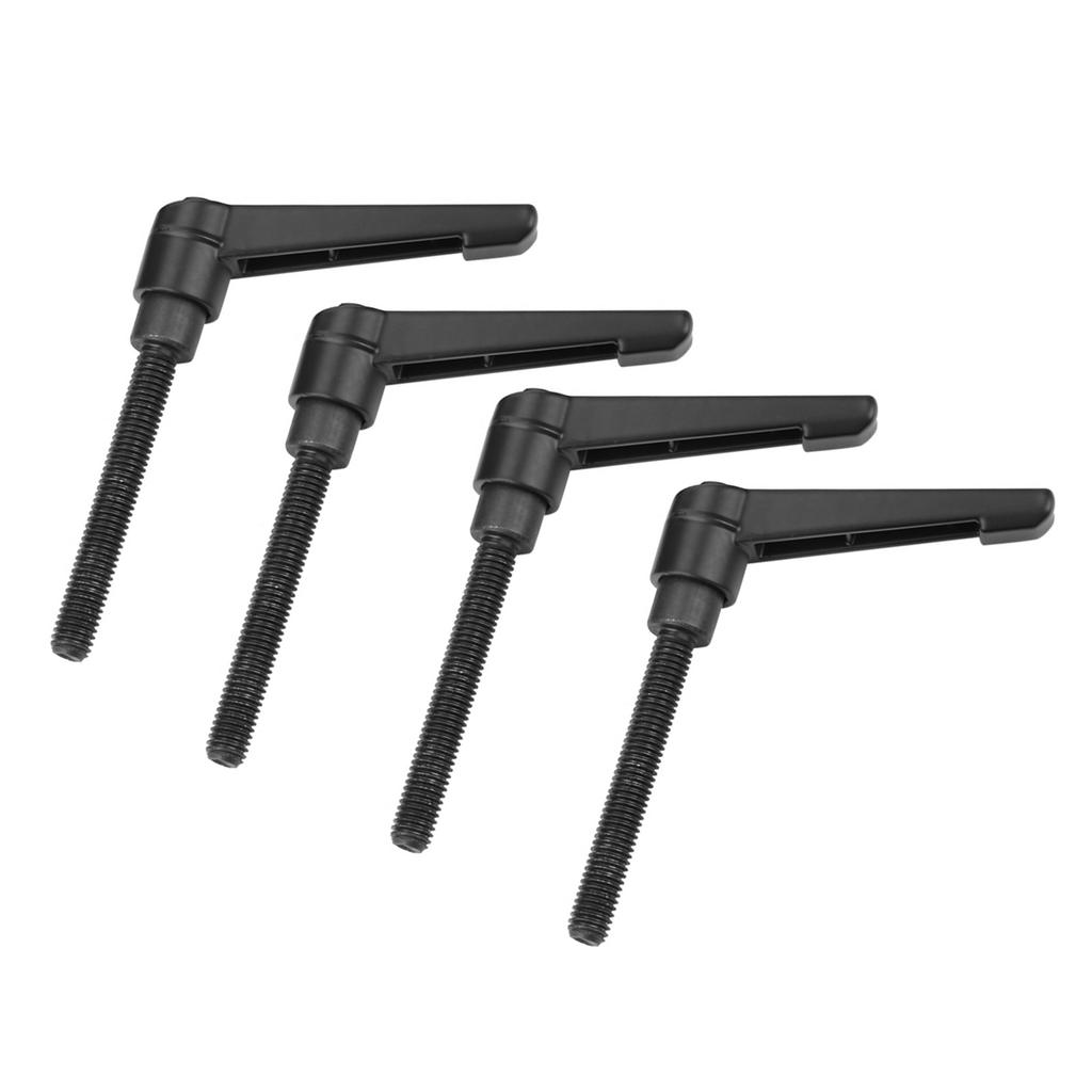 4PCS Metal Machine Knobs Adjustable Fixing Handle M8 Male Thread