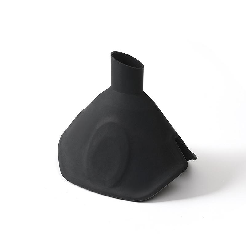 

Многофункциональный силиконовый набор воронок с изоляционным зажимом - Воронка с веерообразным отверстием и зажим для защиты от ожогов для кухонной посуды, прост в использовании чёрный