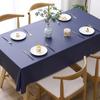 Table Cloth Waterproof Solid Color Dining Tablecloth Rectangular PVC Oil Resistant Mat Home Decoration Easy To Clean Table Cover