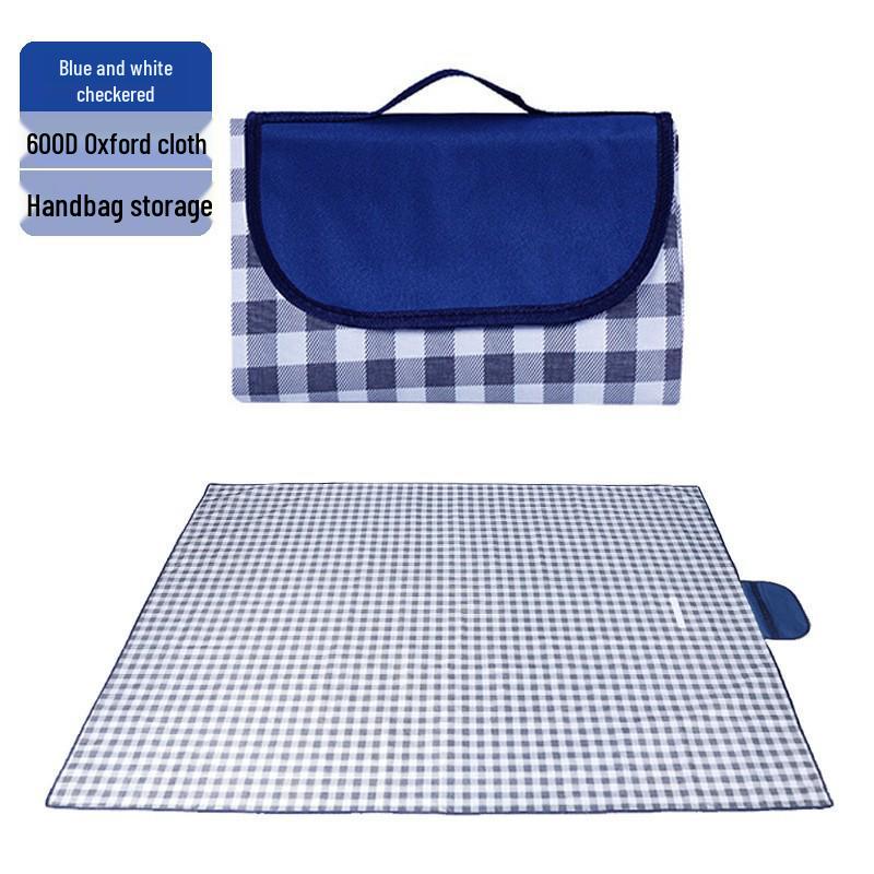 Eco-Friendly Oxford Cloth Outdoor Picnic and Camping Mat - Moisture-Proof and Safe