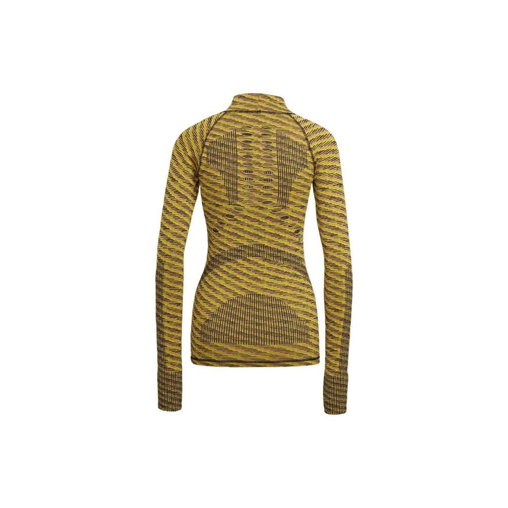 adidas Top a collo alto manica lunga senza cuciture Stella McCartney TrueStrength Giallo Donna HI1946