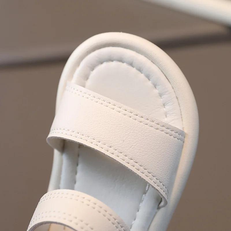 Comfortable Kids Sandals for Boys Girls Children Beige Beach Shoes Toddler Stylish Black Fully Flat Baby Sandal 2-7 Years G12272