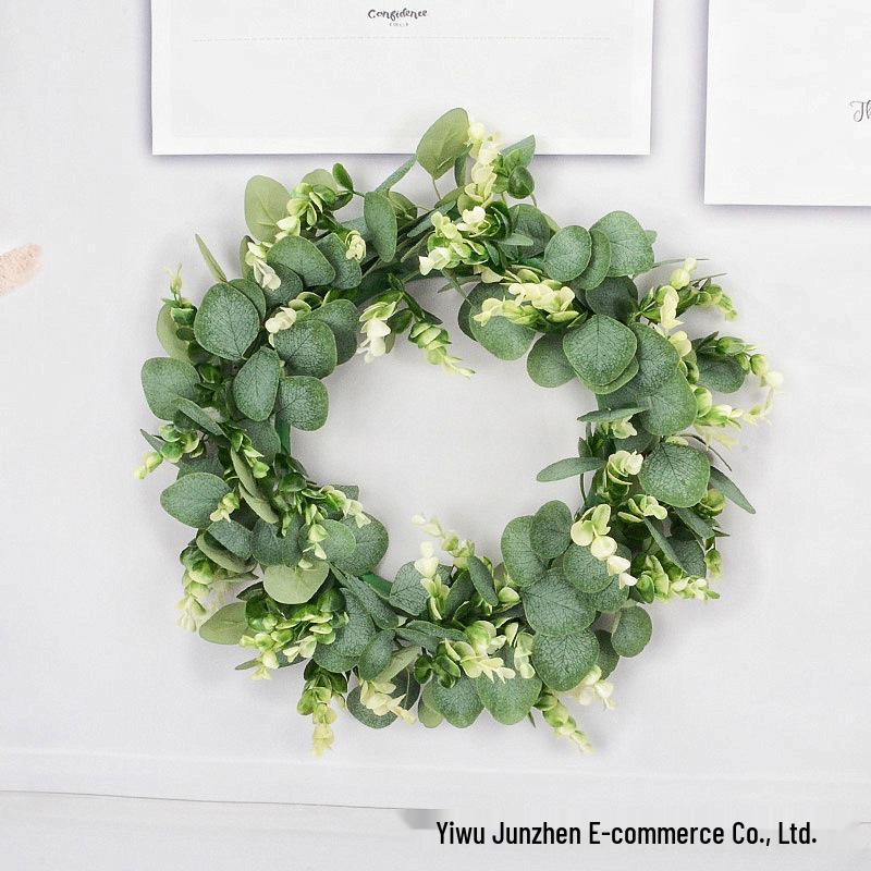 Eucalyptus Garden Wreath: Christmas & Wedding Hanging Ornament for Doors