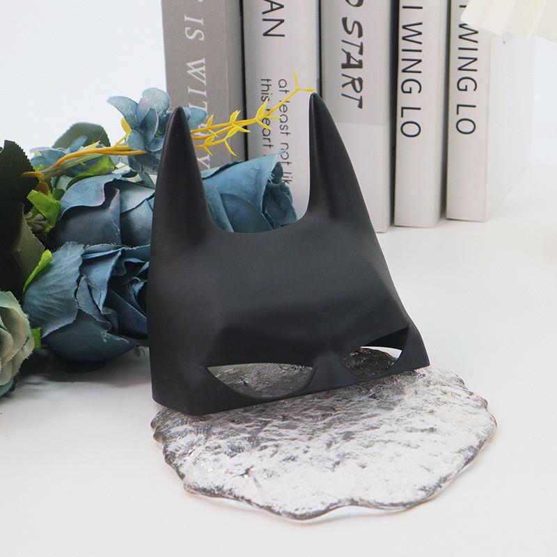 Maschera per Gatto Cartone Animato di Batman con Artigianato in Plastica Fai da Te per Halloween e Festa di Metà Autunno