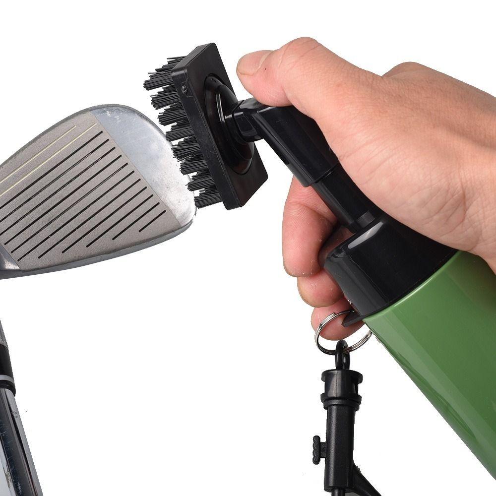 Leakproof Golf Club Groove Brush Push-type Squeeze Club Cleaner Golf Club Cleaning Brush Golf Gift