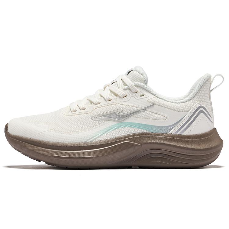 Hongxing Erke Cloud Running Shock Absorption Low Top City Commuting Running Shoes Women sneaker Micro-Crystal-White 52125103319-001