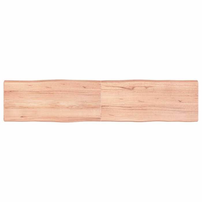 VidaXL Dessus de table bois chêne massif traité bordure assortie 363975