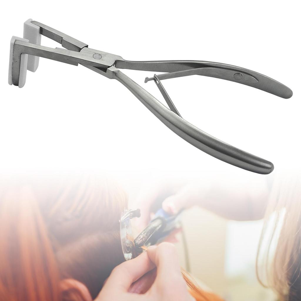 Professional Stainless Steel Hair Extension Pliers Multi-Functional Flat Tip Tape In Hair Extension Tool for Salon Hair Styling