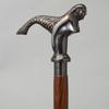 Wooden Cane for Women and Men. Beautiful Antique Cane with a Mermaid Head.