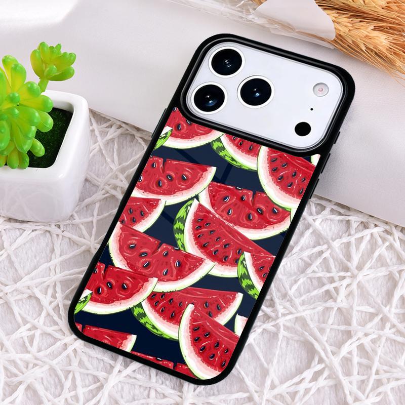 Cute Watermelon Pattern Phone Case for iPhone 17 Air 16 15 11 12 14 13 Pro Max Shockproof Cover