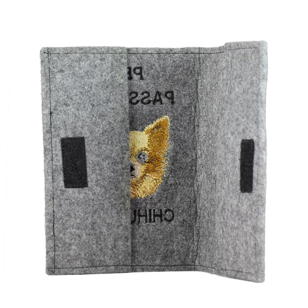 Chihuahua long-haired – Dog passport case, document case | Art-Dog