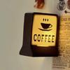 Creative Coffee Shop Fridge Magnet Cute Cat Model Three-Dimensional Bar Luminous Light Boxes Ornament Miniature