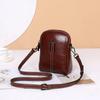 A Light Luxury and Fashionable Women's Crossbody Bag, A Retro High-end Oil-wax Leather Single-shoulder Small Bag