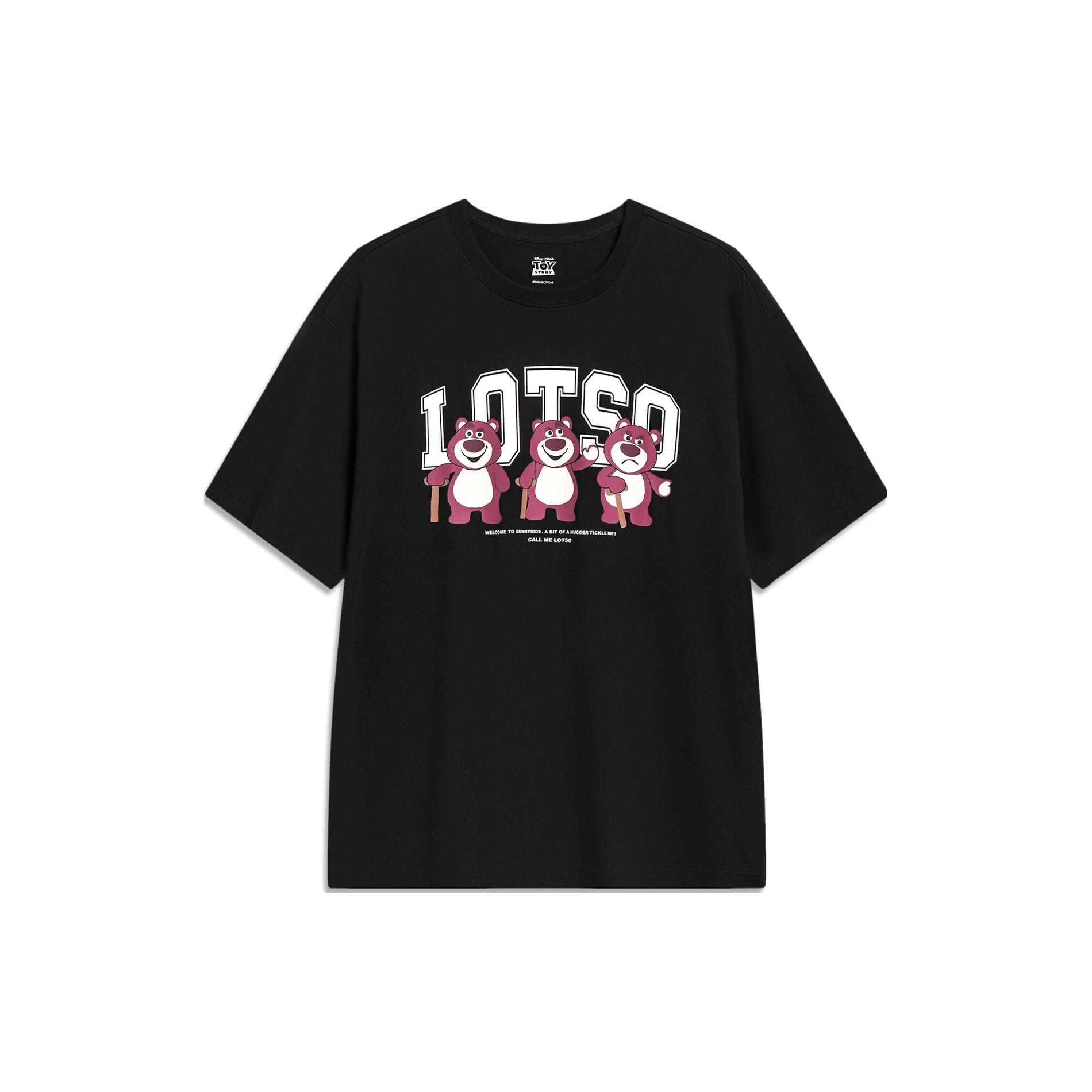 Li Ning x Disney Sports Fashion Collection T Shirt Unisex Black AHST755-1 XL
