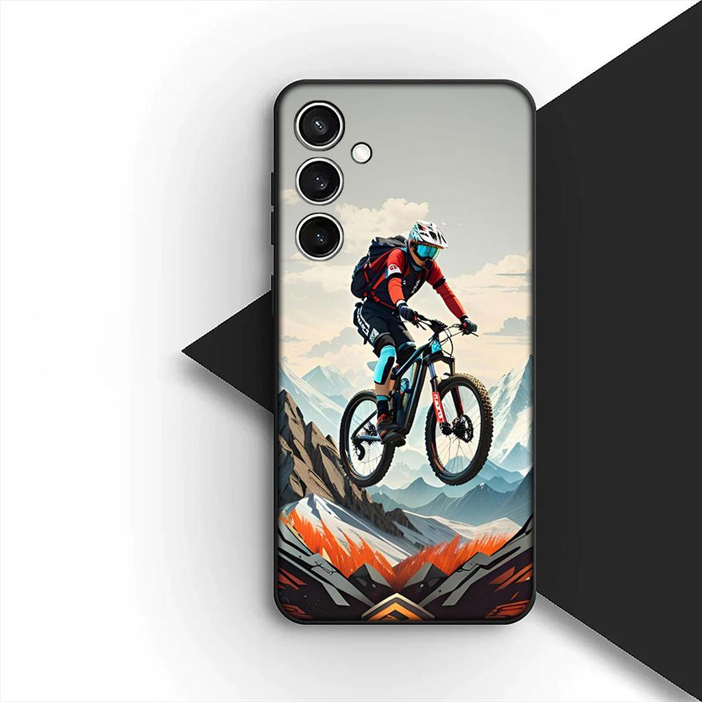 Cover for Motorola Moto G22 G23 G32 G53 G60 G13 G64 G20 G8 G9 Plus Power E13 E20 E32 Phone Case Mountain Bike Car Cycling Art