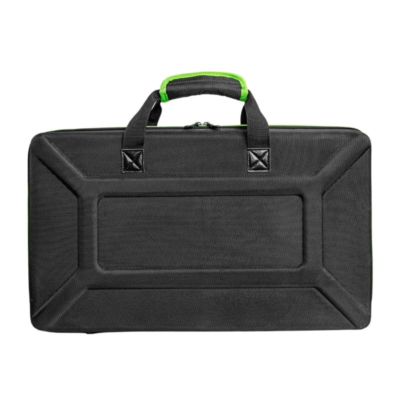 Portable DJ Equipment Storage Bag Multifunctional Compartments Shockproof Carrying Case Suitable for Controllers 