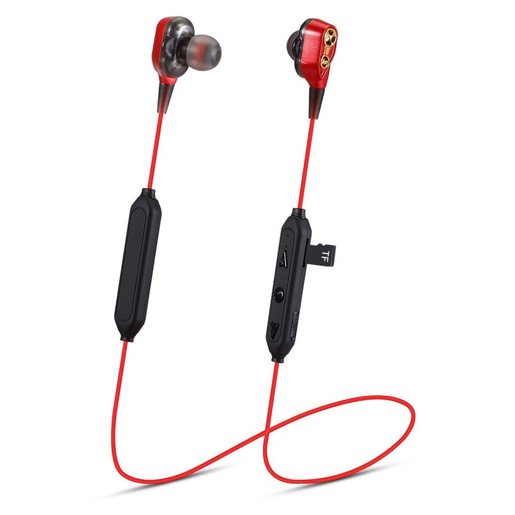 

Беспроводные наушники Bluetooth HIFI Heavy Bass с двумя драйверами красный