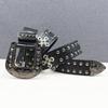 Rivet Belt Decorative Cross Niche Retro Versatile Wide Belt Punk Hot Girl Pin Buckle Western Denim