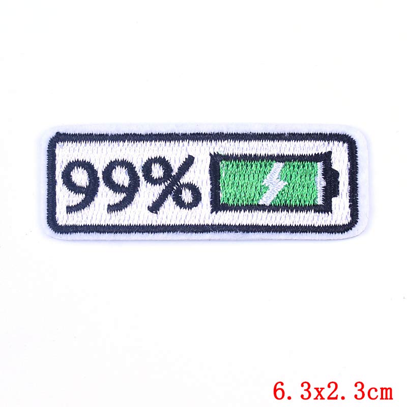 Positive Energy Letter Patch Cartoon Inspirational Quotes Embroidered Patches Iron On Patches For Jeans Jackets Sew Patch DIY