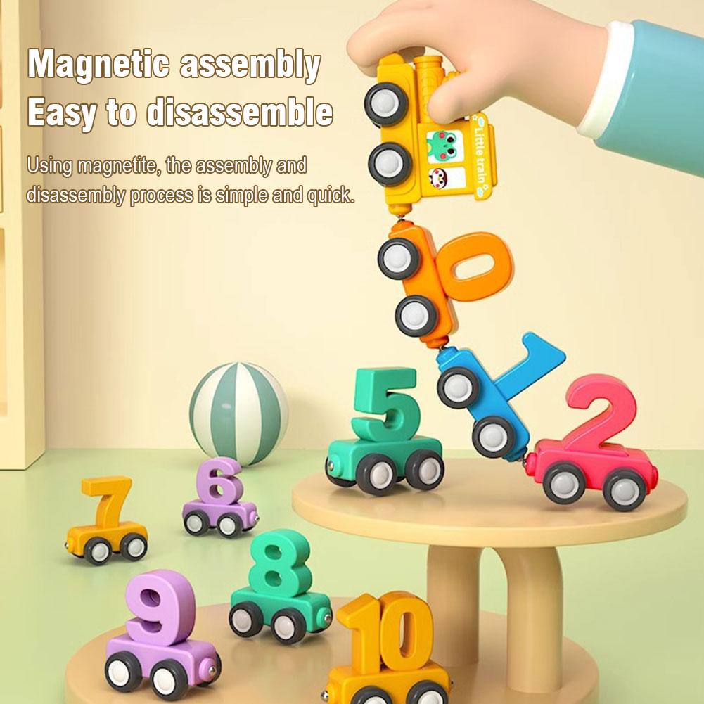 Magnetic Number Train Set Digital Learning Educational Toys Number Counting Color Sorting Preschool Learning Train Toy
