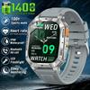 Neue Militärqualität 1400 mAh Akku Smartwatch Herren 2,01" Bildschirm 5ATM Wasserdicht GPS Track Sport Fitness Smartwatch