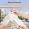 Reusable Hanging Vacuum Storage Bags for Clothes, Coats, Jackets, Hanging Compressible Storage Bag Space Saver Bags Organizer