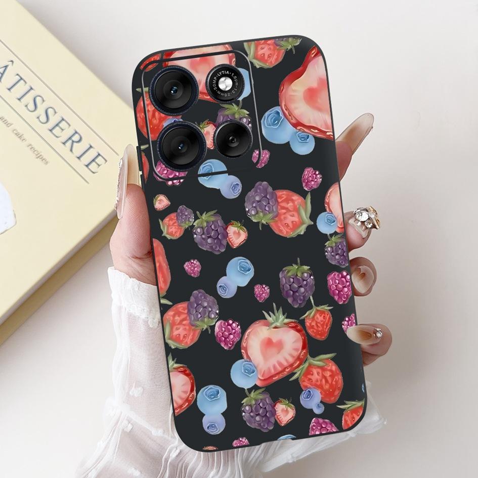 Per Motorola Moto G86 G56 2025 Custodia Moda Fiore Tramonto Cartone Animato Morbido Silicone Protettiva Copri Telefono Per MotoG56 MotoG86 Custodie