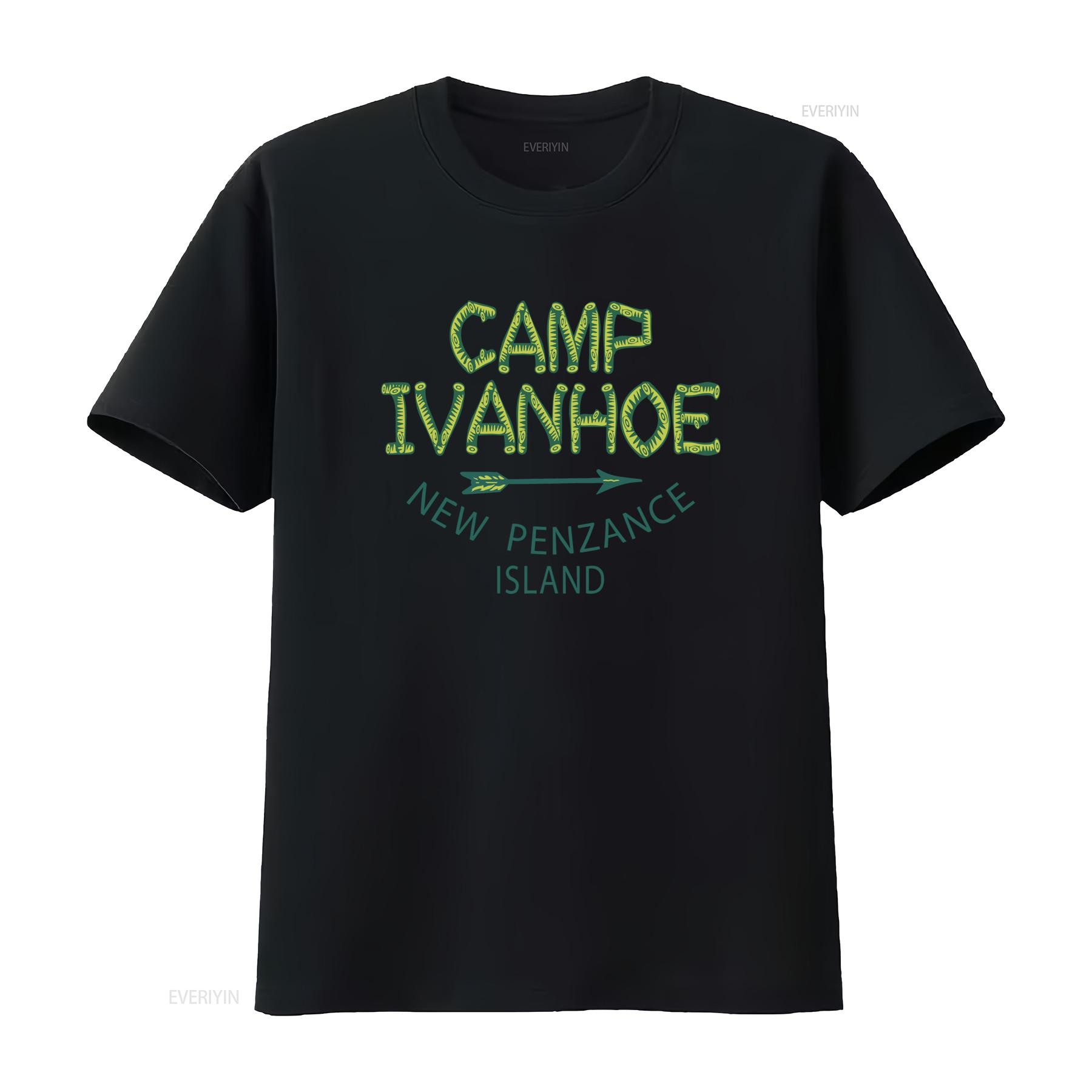 

Wes Anderson T Shirt Camp Ivanhoe Moonrise Kingdom New Penzance Island Design vintage Washed Stylish Comfortable streetwear 4XL
