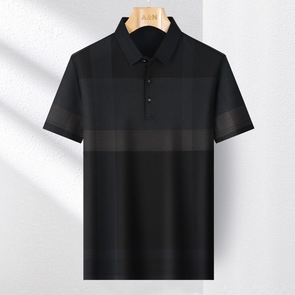 52.3% Modal & Breathable Smooth Fashion Business Short-sleeved Polo Shirt