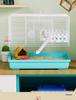Large Hamster Cage 80 with High Tray & Running Wheel, Ideal for Golden Hamsters