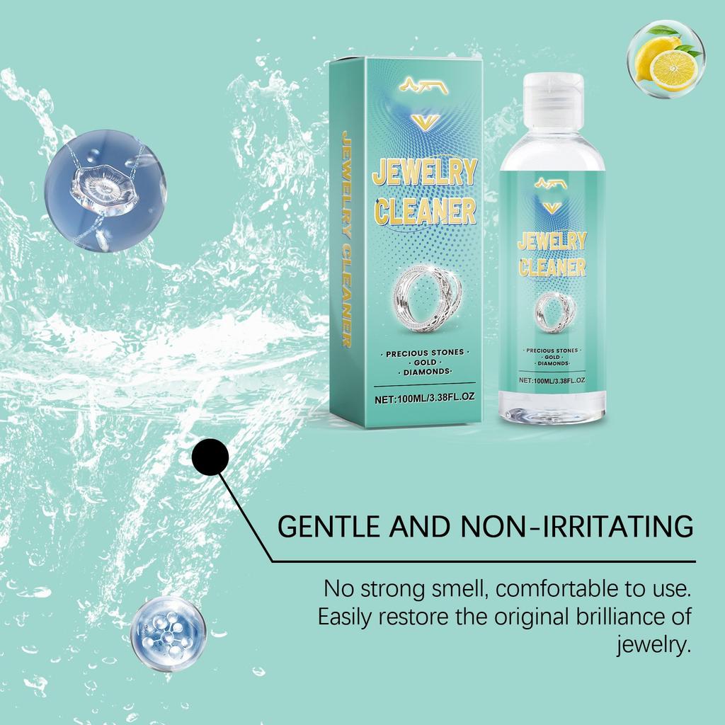 Čistič šperků, korálky pro péči o šperky, čisticí roztok na údržbu, diamantové perly, roztok na odstraňování kovů, 100 ml