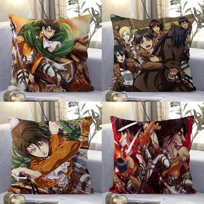 Japanese Manga A-Attack O-On T-Titan Cushion Cover Decorative Pillow Sofa Home Decor Case Pillow Cases