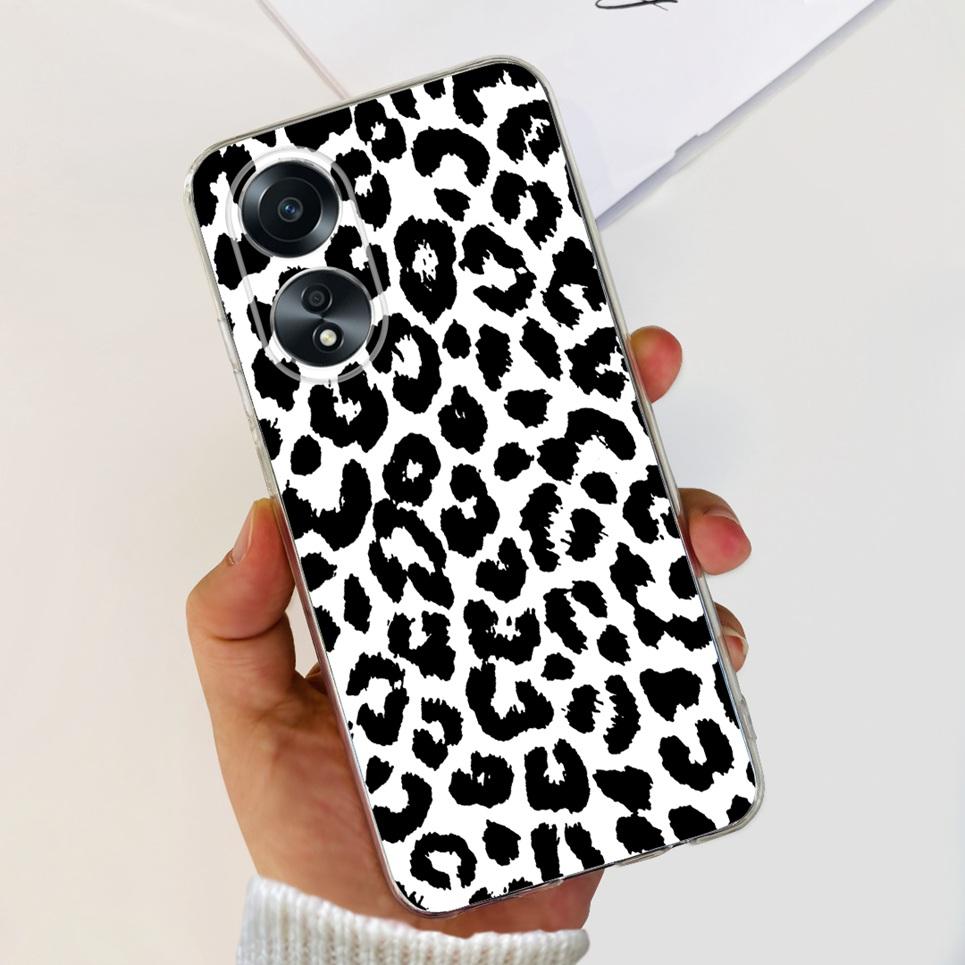 For Cover Oppo A58 4G CPH2577 Case Love Heart Butterfly Cover Shell For Oppo A78 5G 4G CPH2565 Soft Clear TPU Bumper Etui
