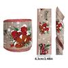 2M/Roll Christmas Classical with Wired Edge DIY Xmas Tree Ribbon Gift Wrapping Craft Ribbon Wreath Bows Imitation Hemp