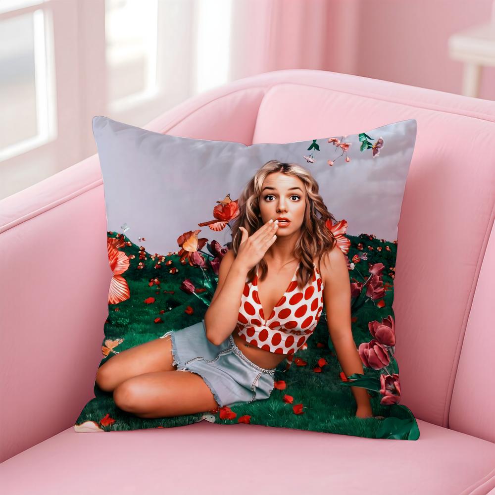Singer B-Britney Spears Cushion Cover Comfortable Reversible Pillow Cover Ideal For Car Sofa Bedroom & Beyond