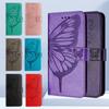 Realme 12 Pro Plus 5g Emboss Flip Case Butterfly Wallet Book For Realme 12+ 12X 12 Plus  Leather Card Slots Cover Funda