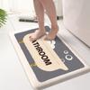 Thickened Flannel Cartoon Anti-slip Mat Bathroom Toilet Washable Floor Mat Absorbent and Dirt-resistant Entrance Mat