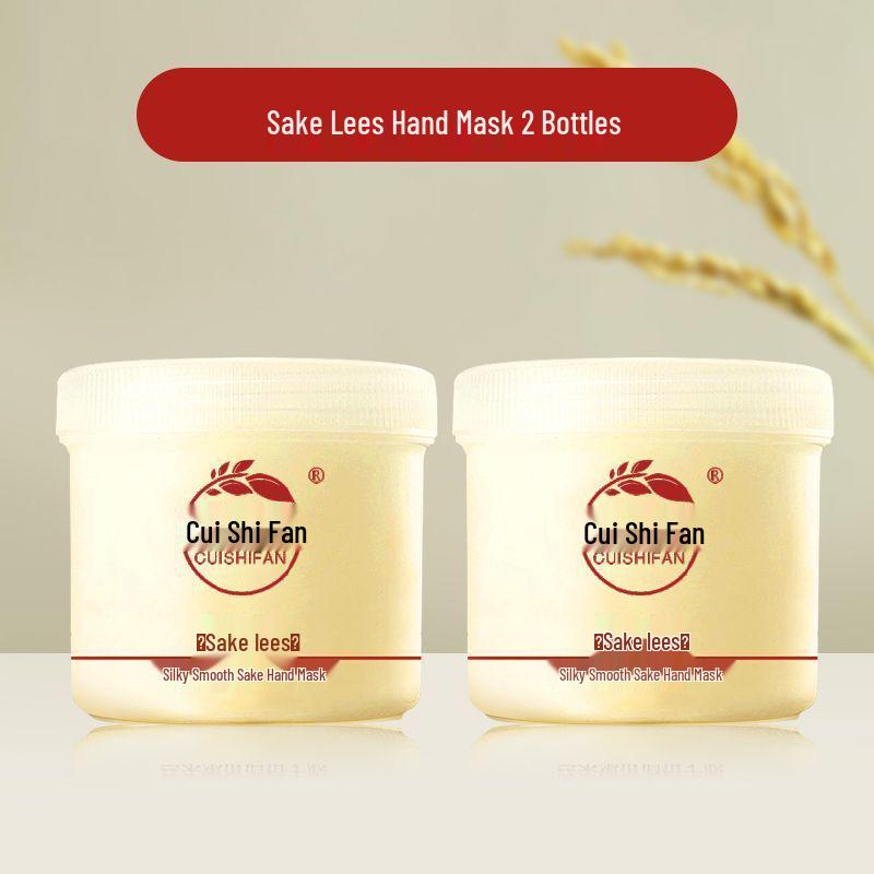 Sake Lees Hand Mask: Moisturizes, Hydrates, and Repairs Dry, Cracked Hands for Softness and Tenderness