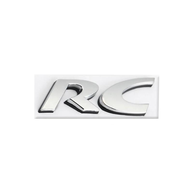 Auto Abzeichen Aufkleber Styling RC Emblem Heckklappenaufkleber Hinten für RC SPORT GT 106 205 206 207 208 301 306 307 308S 406 407 408 508 806