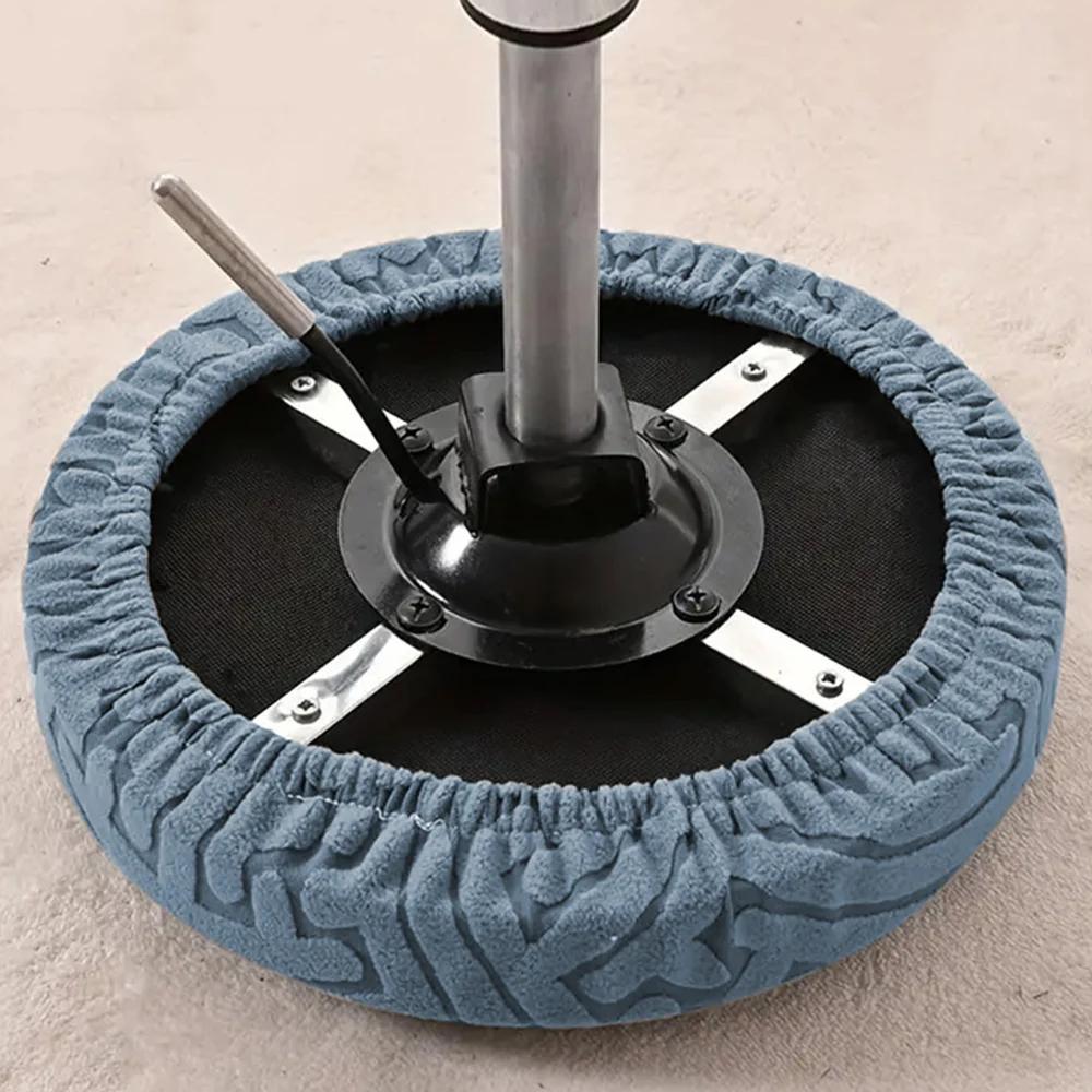 1PC Round Bar Stool Covers Round Stool Seat Covers Jacquard Dustproof Slipcovers for Swivel Chairs or Barstools