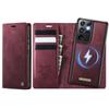 For Samsung Galaxy S21 Ultra 5G Case CASEME C49 Compatible with MagSafe RFID Blocking Detachable Wallet Leather Phone Cover