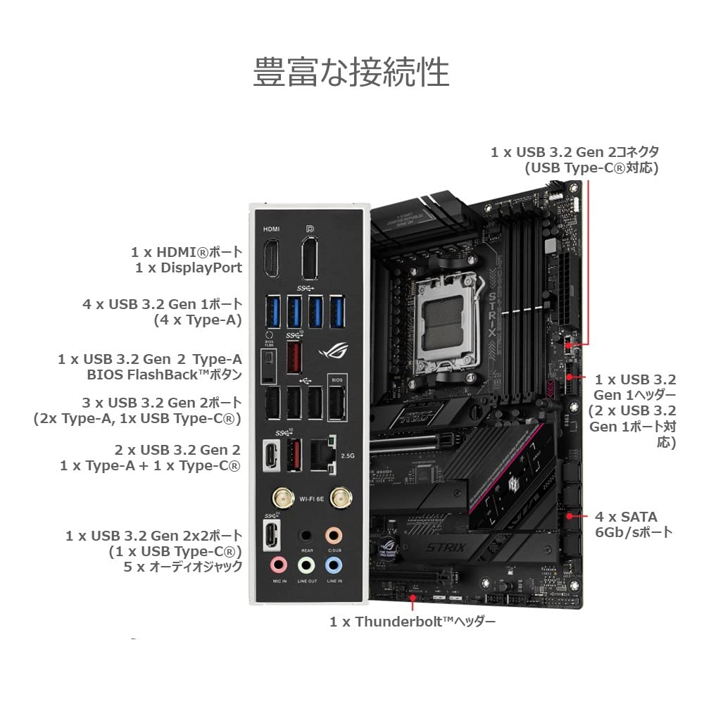 ASUS ROG STRIX GAMING WIFI AMD Ryzen 7000 Series AM5 Compatible B650 ATX Motherboard Authorized Japanese Dealer B650E-F /