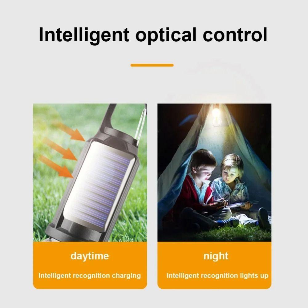 Rechargeable Solar Powered LED Lamp 4 Modes Camping Lamp Durable LED Lighting Lantern  Fishing