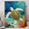 Shiny Pearl Sea Turtle DIY Painting Creative Bead Art Craft Household Wall Decoration Nice Present For Art Hobbyists Home Decor Wall Art Items