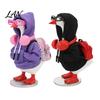 Trendy Miniature Play Set Mini Goose Clothing Accessories for 7 Inch Desktop Goose, Includes Hooded Decorative Apparel Sweatshirt Small Backpack