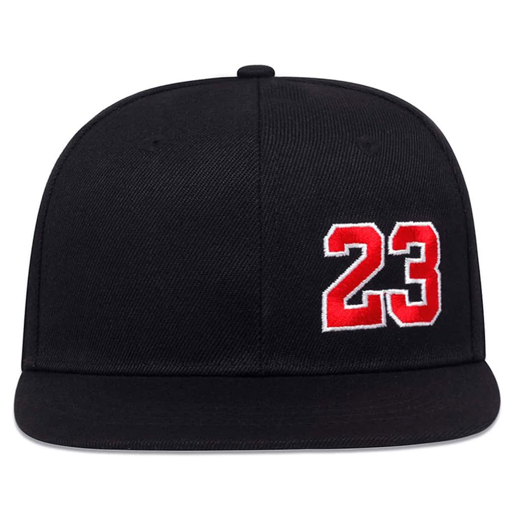 1Piece Unisex Number 23 Embroidery Hip Hop Urban Street Style Hat Outdoor Adjustable Sunscreen Leisure Hat Spring Autumn Travel Tourism Vacation