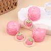 1Pcs 5G Mini Empty Plastic Lip Mask Jars With Keychain Pendant Lip Balm Cans Cream Lip Balm Containers Lipstick Makeup Container
